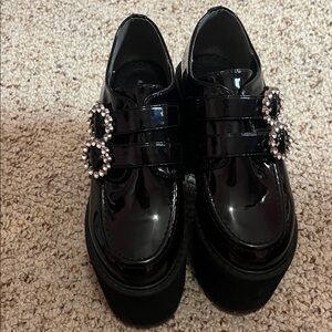 Dear My Love Jirai Kei 11 cm Black Platform Loafers